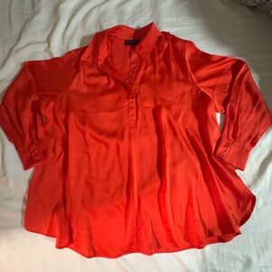 Lane Bryant Bright Orange Blouse
